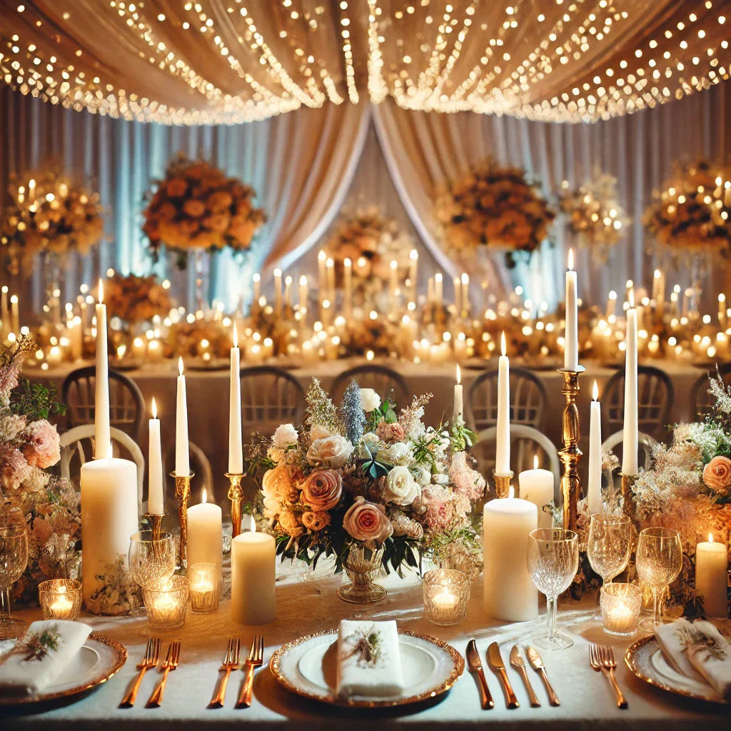 Candle-Decorated Weddings: From Centerpieces to Favors