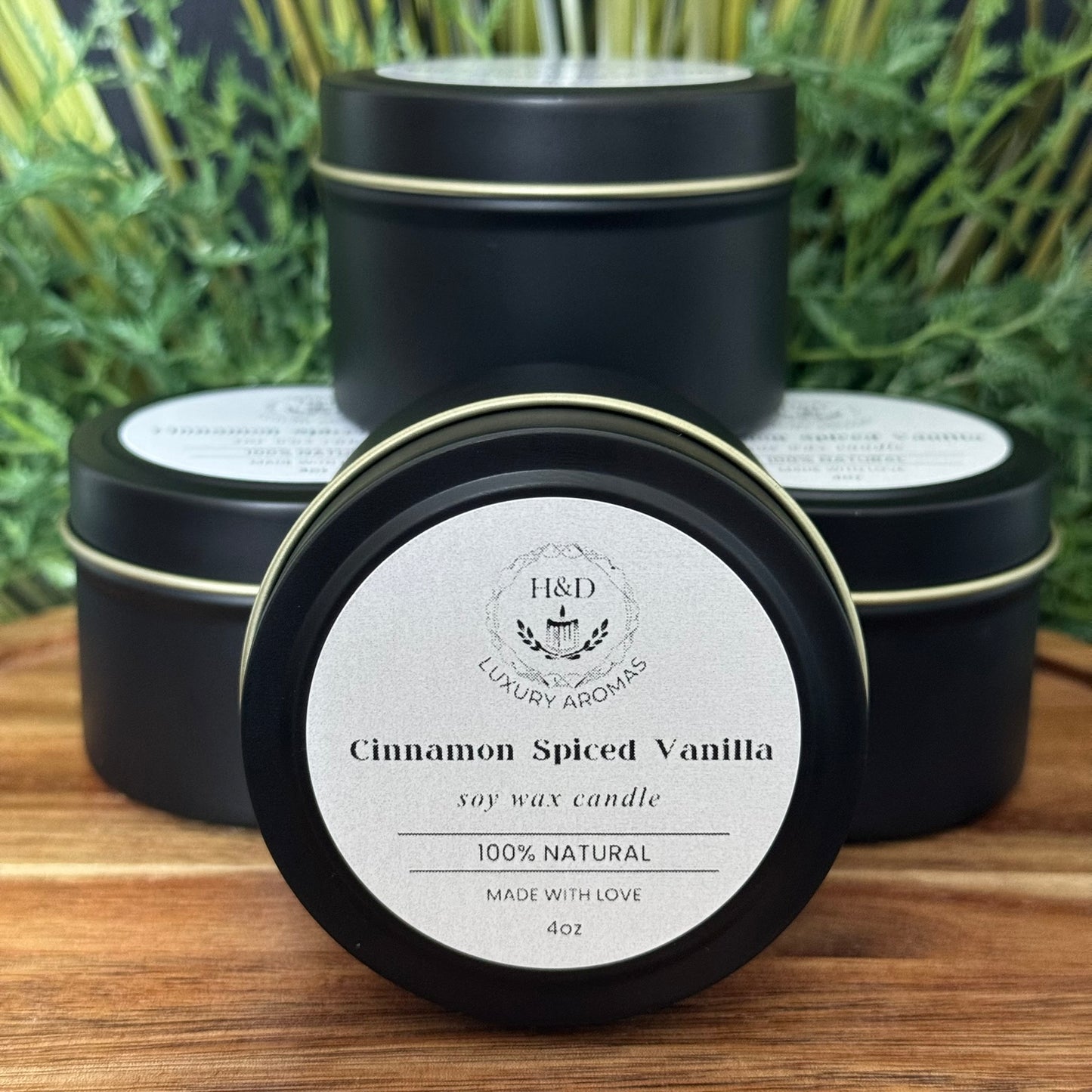 4oz Cinnamon Spiced Vanilla Soy Wax Candle