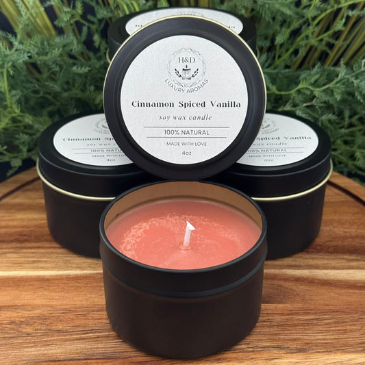 4oz Cinnamon Spiced Vanilla Soy Wax Candle