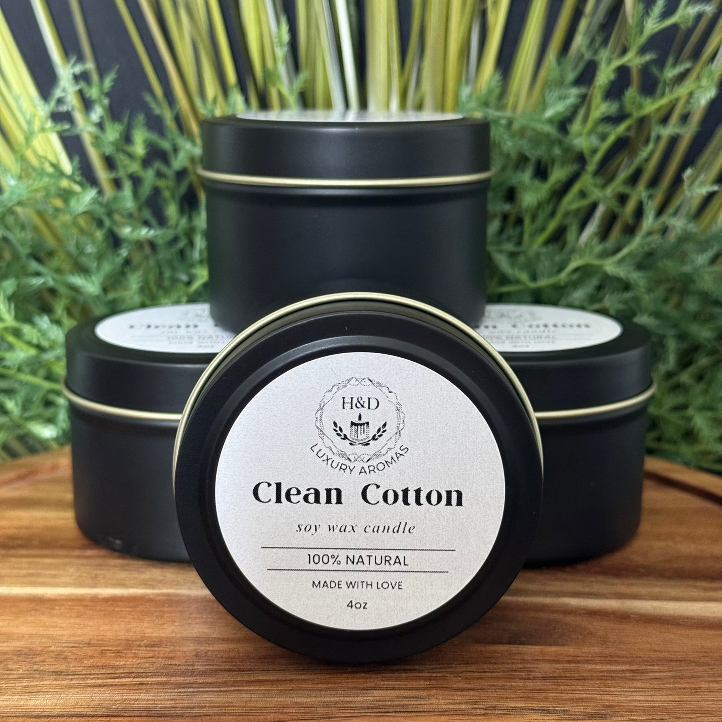 4oz Clean Cotton Soy Wax Candle