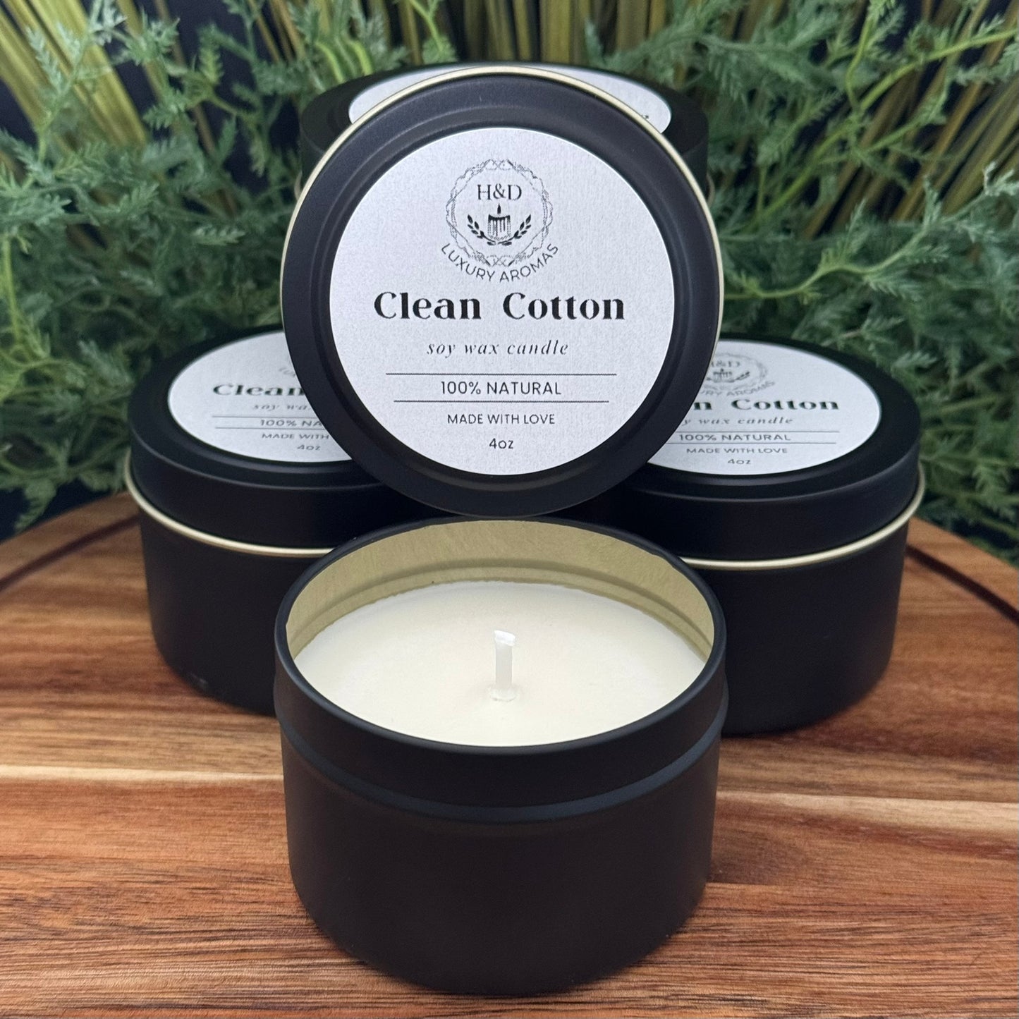 4oz Clean Cotton Soy Wax Candle