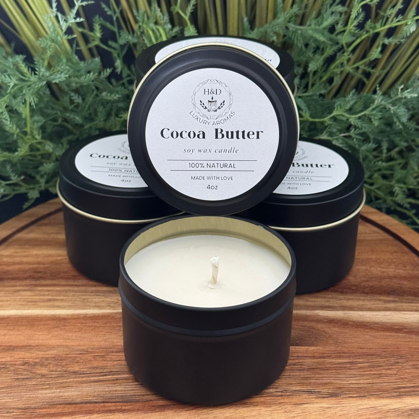 4oz Cocoa Butter Soy Wax Candle