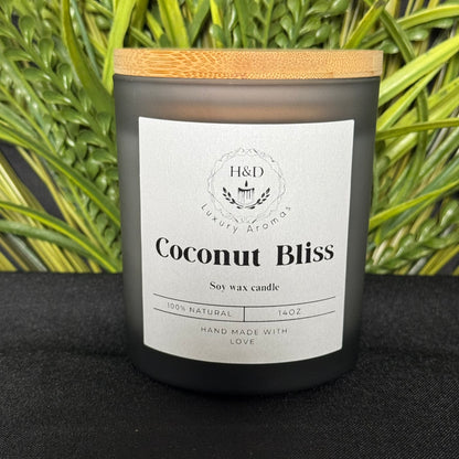 14oz Coconut Bliss Soy Wax Candle