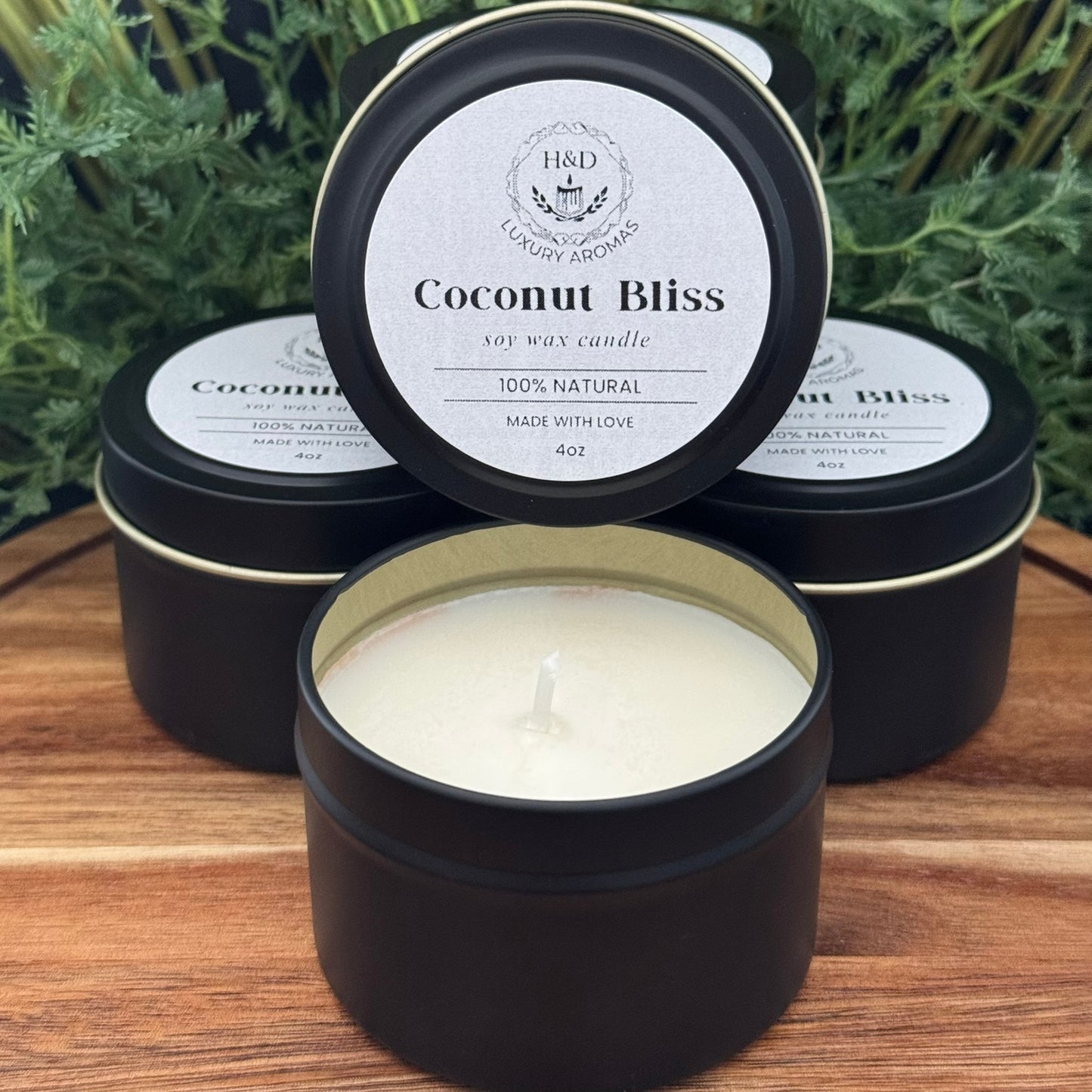 4oz Coconut Bliss Soy Wax Candle