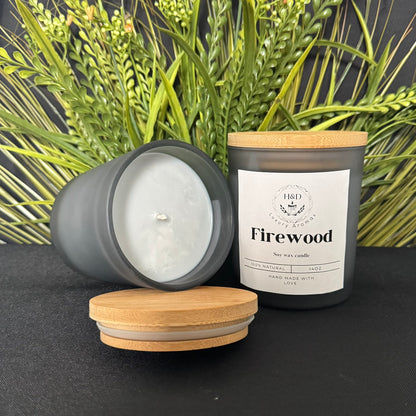 14oz Firewood Soy Wax Candle