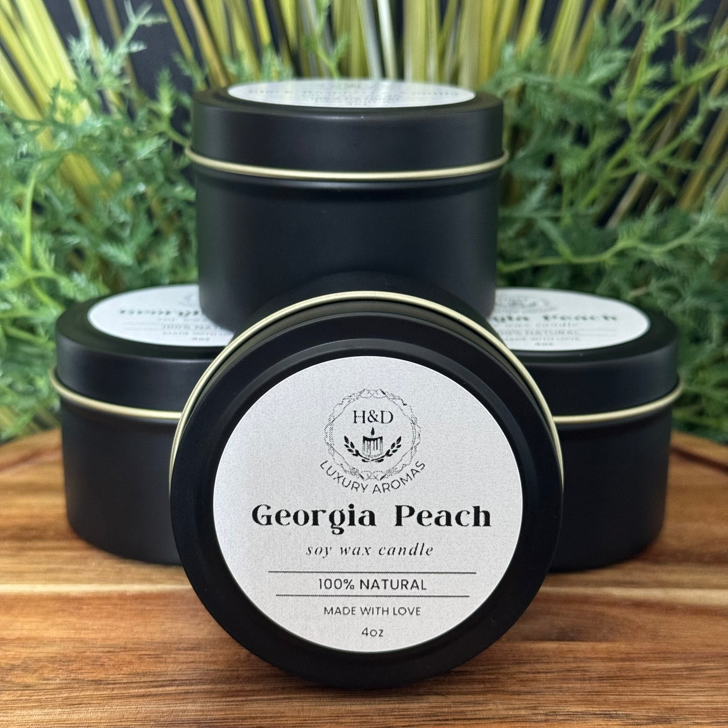 4oz Georgia Peach Soy Wax Candle