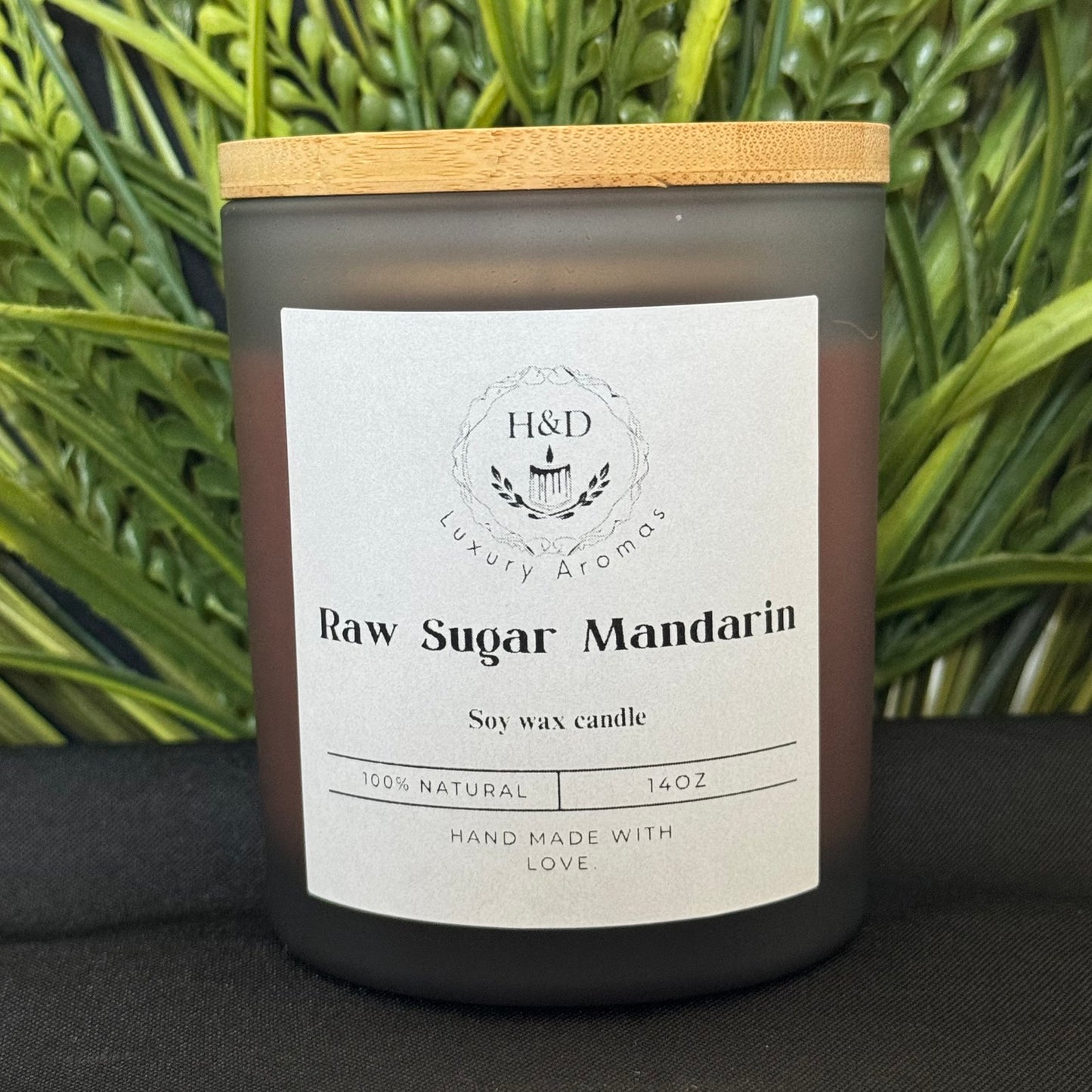 14oz Raw Sugar Mandarin Soy Wax Candle