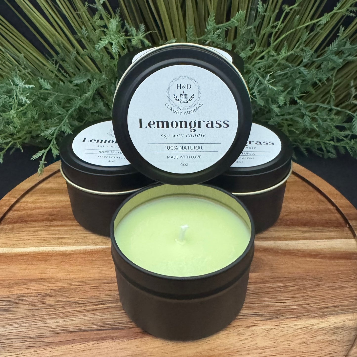 4oz Lemongrass Soy Wax Candle