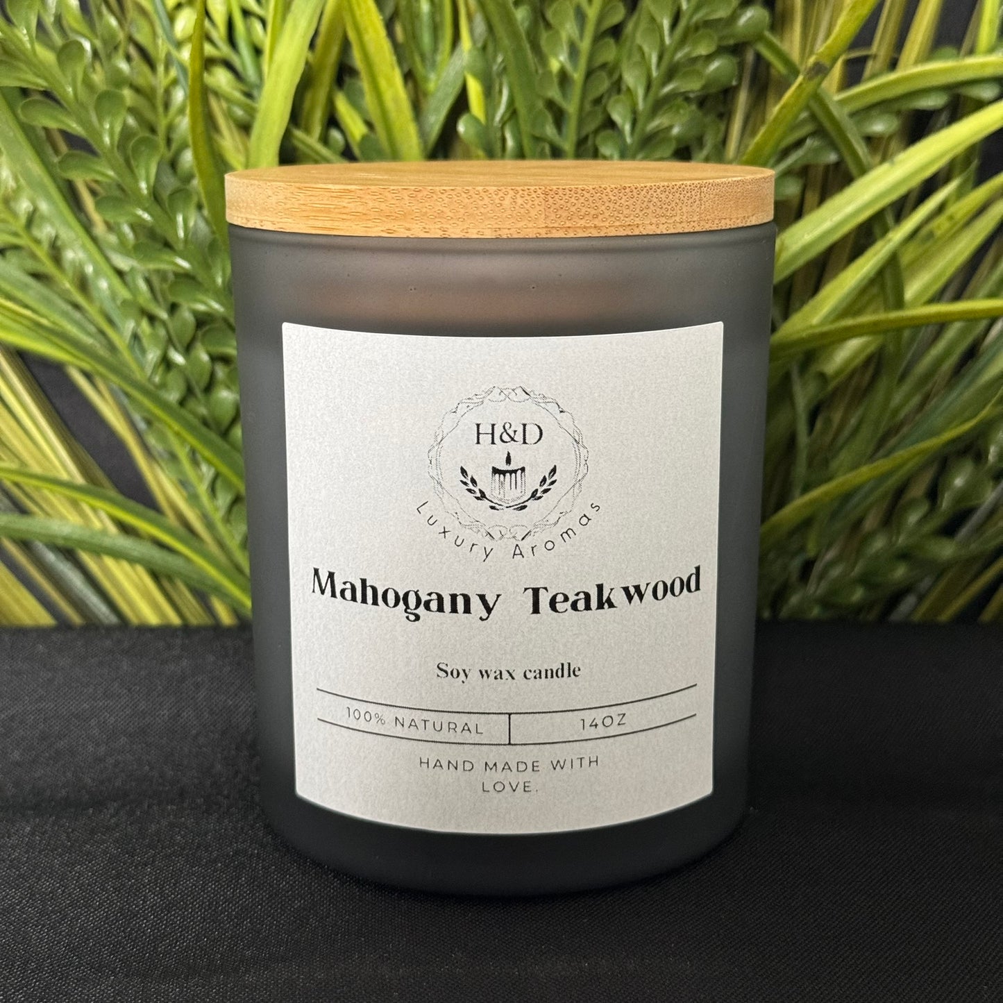 14oz Mahogany Teakwood Soy Wax Candle