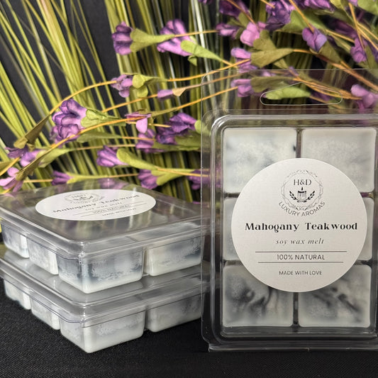 Mahogany Teakwood Soy Wax Melt Pack