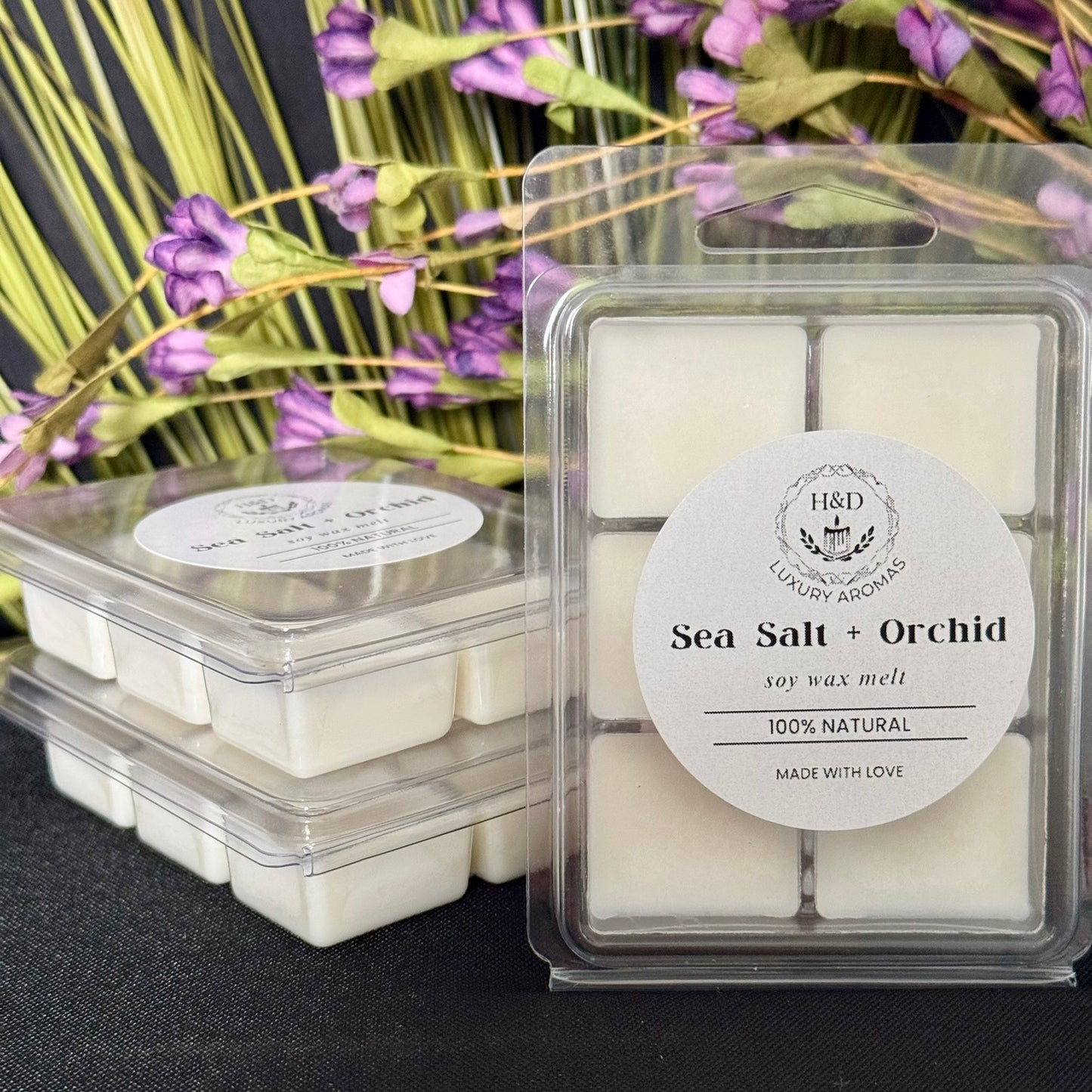 Sea Salt + Orchid Soy Wax Melt Pack