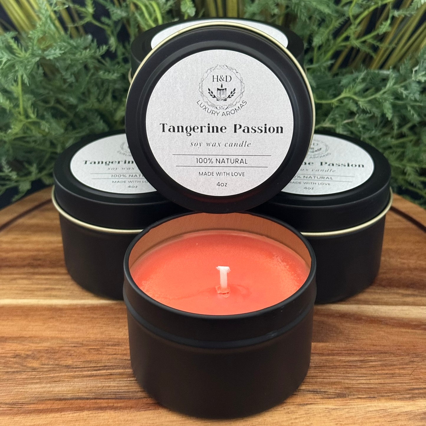 4oz Tangerine Passion Soy Wax Candle