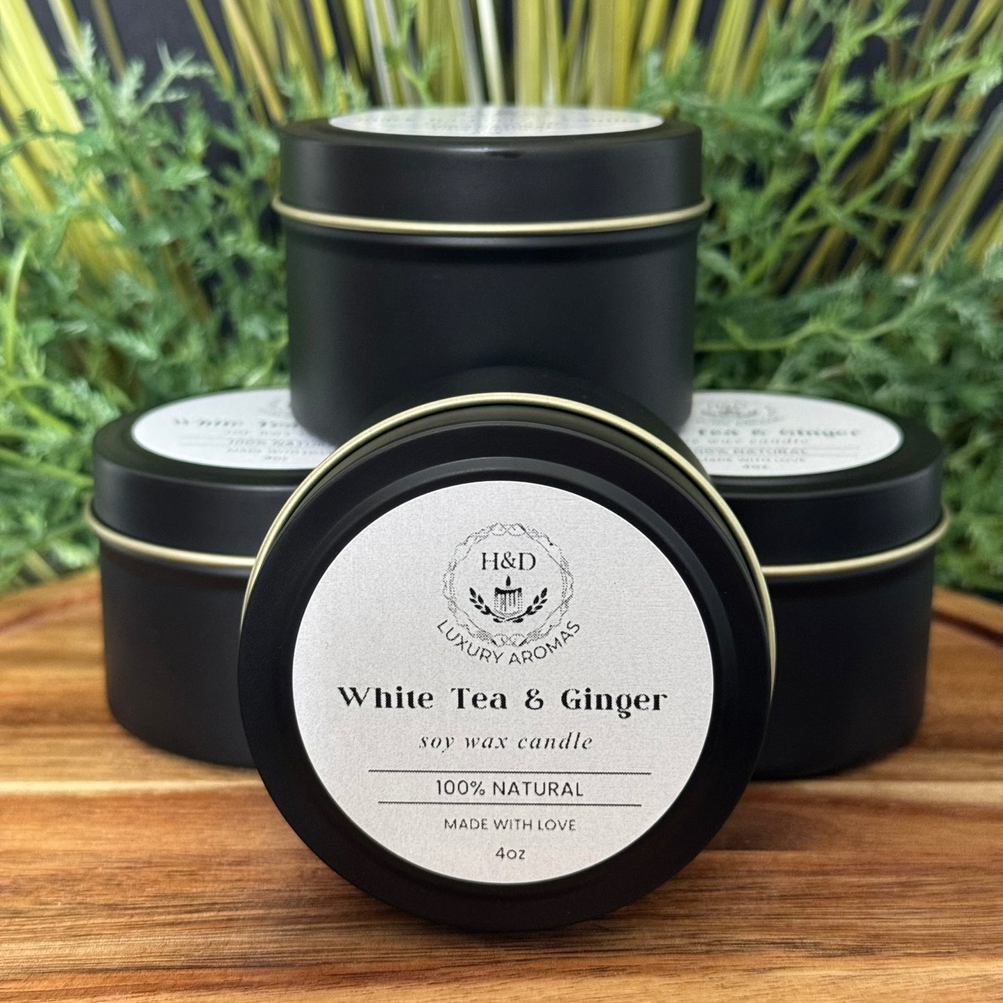 4oz White Tea & Ginger Soy Wax Candle